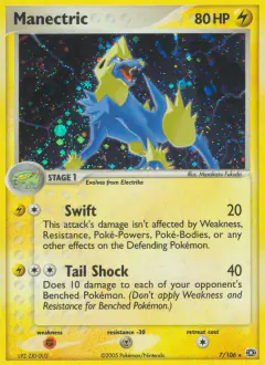 Manectric 7/106 Rare Holo card from Emerald