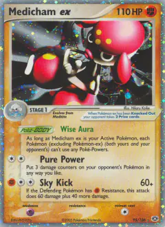 Medicham ex 95/106 Rare Holo EX card from Emerald
