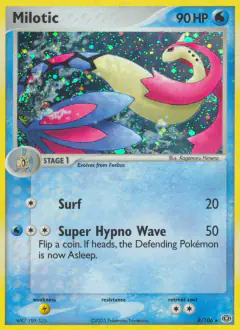 Milotic 8/106 Rare Holo card from Emerald