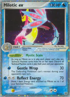 Milotic ex 96/106 Rare Holo EX card from Emerald