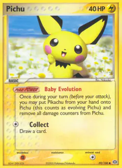 Pichu 59/106 Common card from Emerald