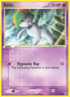 Ralts 61/106 Common card from Emerald