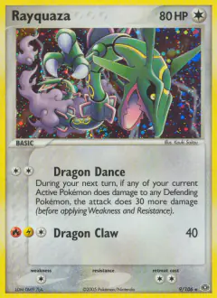 Rayquaza 9/106 Rare Holo card from Emerald