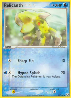 Relicanth 18/106 Rare card from Emerald