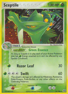 Sceptile 10/106 Rare Holo card from Emerald