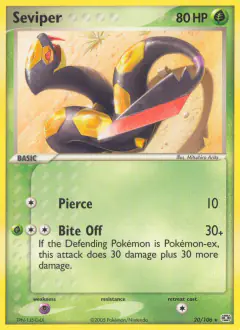Seviper 20/106 Rare card from Emerald