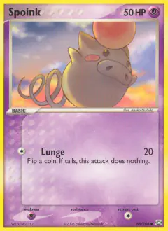 Spoink 66/106 Common card from Emerald