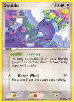 Swablu 67/106 Common card from Emerald