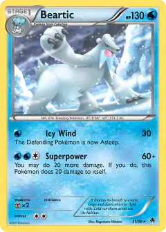 Beartic 31/98 Rare card from Emerging Powers