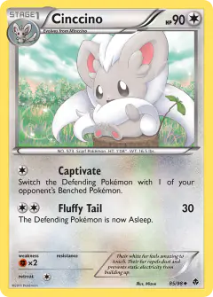 Cinccino 85/98 Uncommon card from Emerging Powers