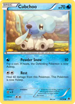Cubchoo 28/98 Common card from Emerging Powers