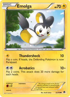 Emolga 32/98 Common card from Emerging Powers