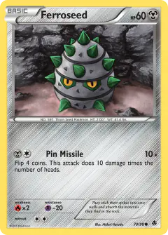 Ferroseed 70/98 Common card from Emerging Powers