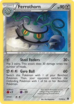 Ferrothorn 72/98 Rare card from Emerging Powers