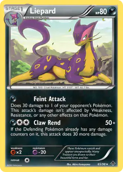 Liepard 65/98 Rare card from Emerging Powers