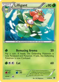 Lilligant 14/98 Uncommon card from Emerging Powers