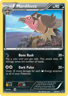 Mandibuzz 69/98 Rare card from Emerging Powers