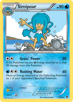 Simipour 23/98 Rare card from Emerging Powers