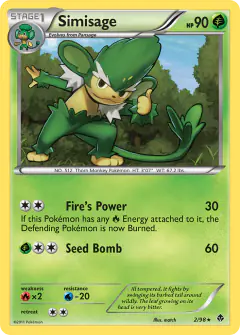 Simisage 2/98 Rare card from Emerging Powers