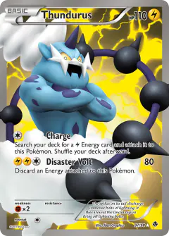Thundurus 97/98 Rare Ultra card from Emerging Powers