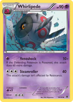 Whirlipede 39/98 Uncommon card from Emerging Powers