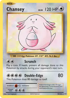 Chansey 70/108 Rare Holo card from Evolutions