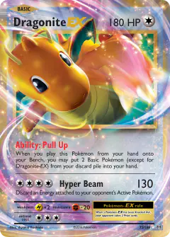 Dragonite-EX 72/108 Rare Holo EX card from Evolutions