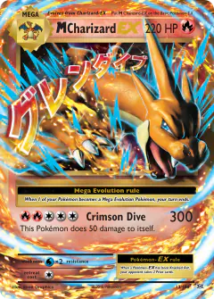 M Charizard-EX 13/108 Rare Holo EX card from Evolutions