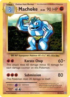 Machoke 58/108 Uncommon card from Evolutions