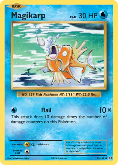 Magikarp 33/108 Common card from Evolutions