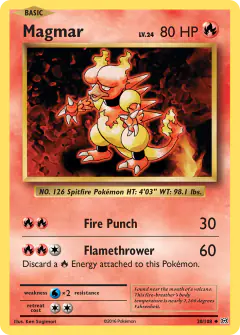Magmar 20/108 Uncommon card from Evolutions