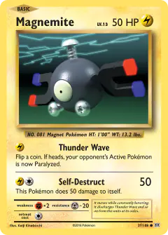 Magnemite 37/108 Common card from Evolutions