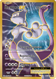 Mewtwo-EX 103/108 Rare Ultra card from Evolutions