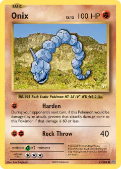 Onix 61/108 Common card from Evolutions
