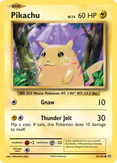 Pikachu 35/108 Common card from Evolutions