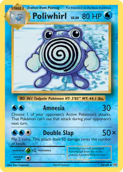 Poliwhirl 24/108 Uncommon card from Evolutions