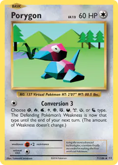 Porygon 71/108 Uncommon card from Evolutions