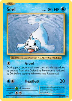 Seel 28/108 Common card from Evolutions