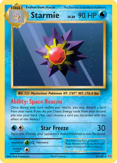 Starmie 31/108 Rare card from Evolutions