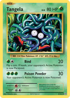 Tangela 8/108 Common card from Evolutions