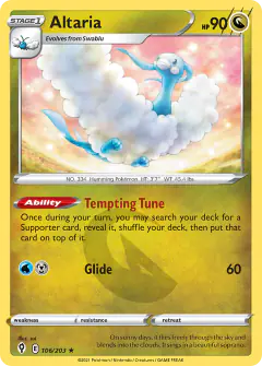 Altaria 106/203 Rare card from Evolving Skies