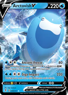Arctovish V 048/203 Rare Holo V card from Evolving Skies