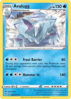 Avalugg 045/203 Uncommon card from Evolving Skies