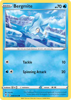 Bergmite 044/203 Common card from Evolving Skies