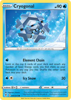 Cryogonal 043/203 Common card from Evolving Skies