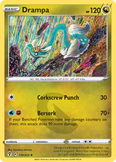 Drampa 119/203 Rare card from Evolving Skies