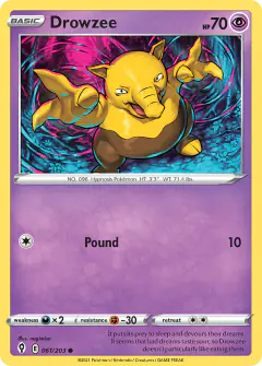 Drowzee 061/203 Common card from Evolving Skies