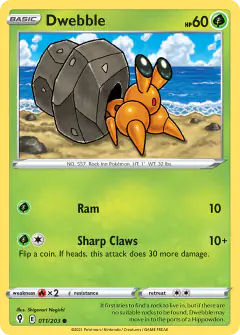 Dwebble 011/203 Common card from Evolving Skies