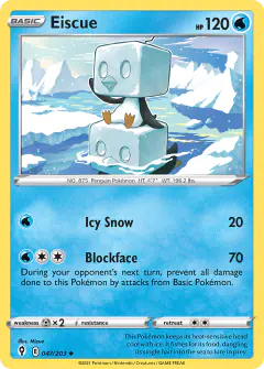 Eiscue 047/203 Uncommon card from Evolving Skies