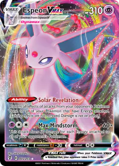 Espeon VMAX 065/203 Rare Holo VMAX card from Evolving Skies